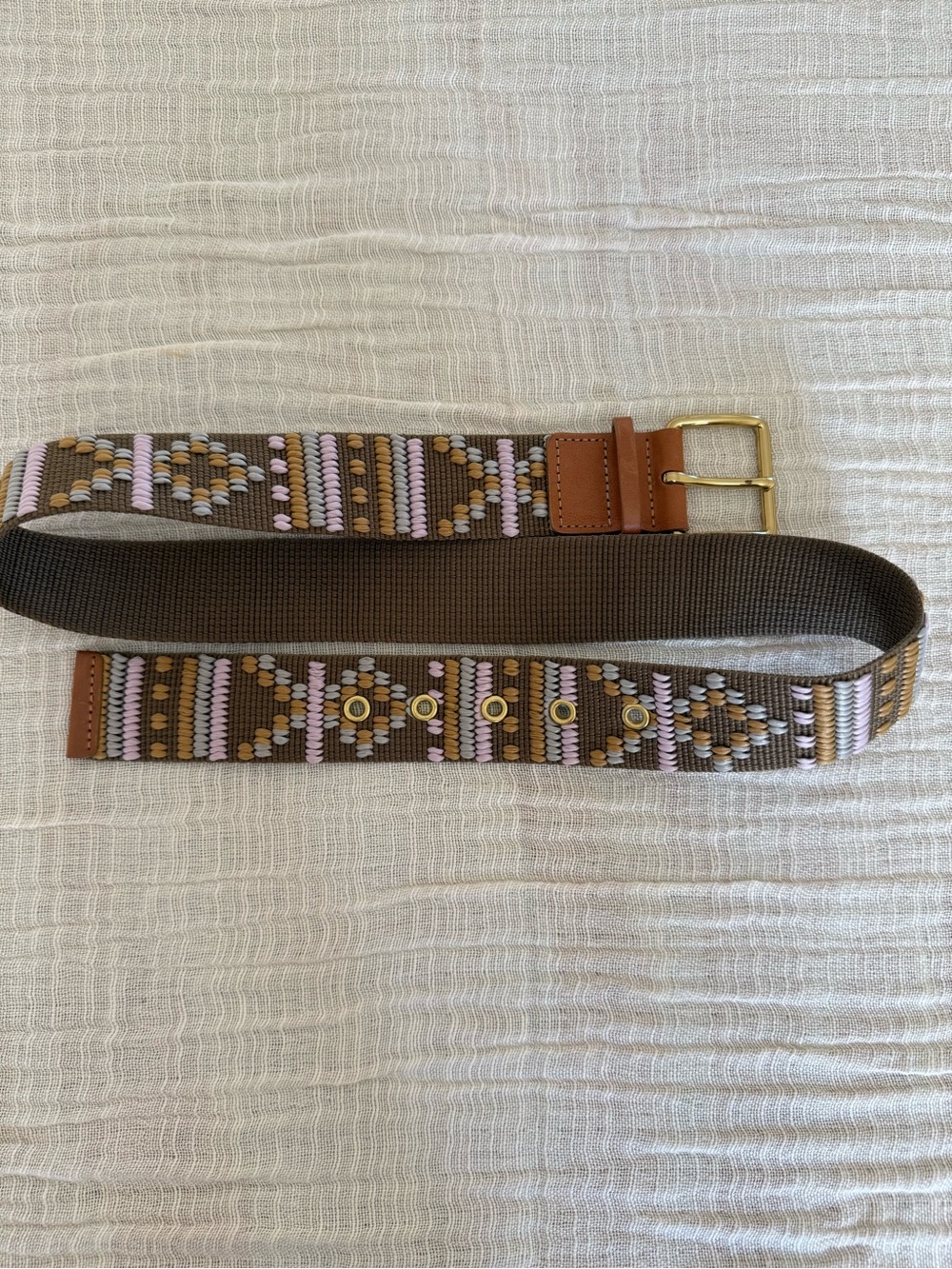 for your J.Crew belt.
🌵 J.Crew Bohemian Geo-Embroidered Web Belt – Size XS 🌸 - Picture 13 of 13